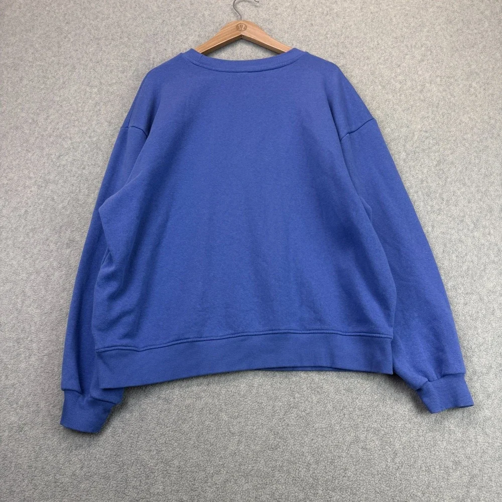 The North Face Mens Evolution Simple Dome Sweatshirt Blue Oversized Crew Neck L